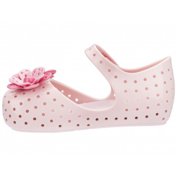 Обувка за момиче с цветенца в розово MINI MELISSA 46762 3
