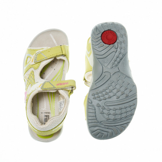 Туристически сандали за момиче, жълти Bama 48269 3