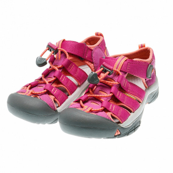 Туристически сандали за момиче, розови Keen 48303 