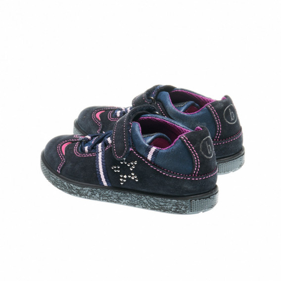 Обувки за момиче апликация златисти и розови капси Bama 48433 2
