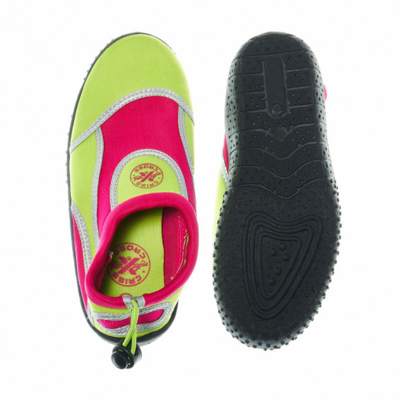 Аква цветни обувки за момиче Criss Cross 48528 3