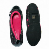 Черни обувки за момиче с принт и розови детайли DESIGUAL 48829 3