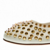 Спортно-елегантни обувки за момиче със златисти капси Florens 48832 3