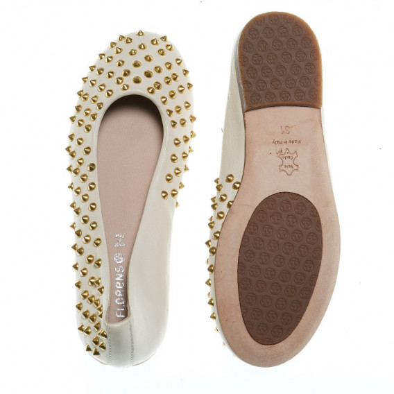 Спортно-елегантни обувки за момиче със златисти капси Florens 48833 4