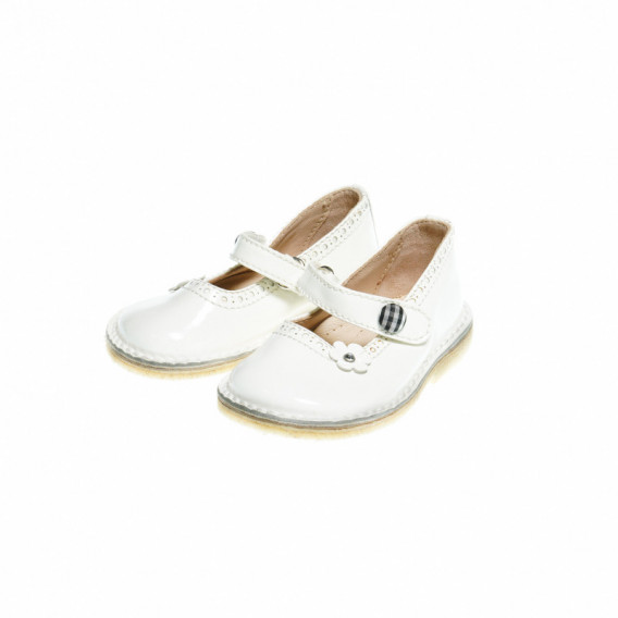 Бели обувки за момиче с цвете Florens 48968 