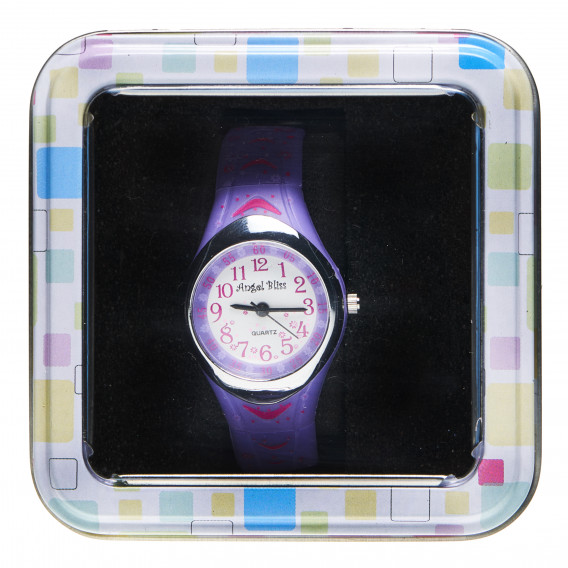 Луксозен часовник за момиче лилав ANGEL BLISS 50538 3