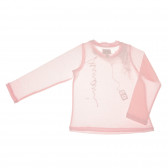 Памучна блуза с дълъг ръкав и нежен принт за бебе момиче Armani 50589 2