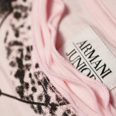 Памучна блуза с дълъг ръкав и нежен принт за бебе момиче Armani 50591 4