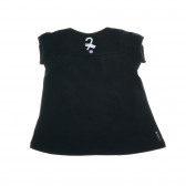 Памучна блуза Armani  с шампа на сърце с къс ръкав за момиче Armani 50648 2