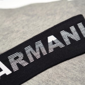 Памучна сива блуза с къс ръкав за момче Armani 50670 3