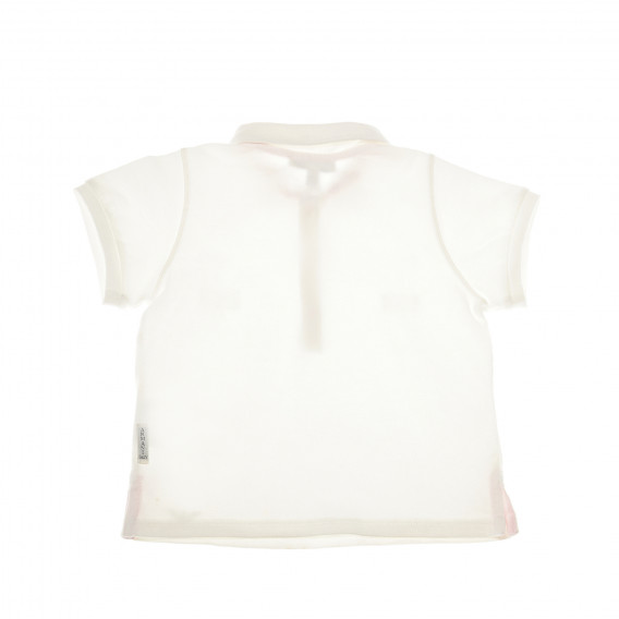 Памучна блуза с къс ръкав и принт отпред за бебе момиче Armani 50720 2