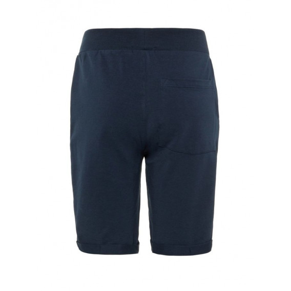 Къси панталони от органичен памук за момче, сини Name it 50824 2