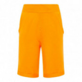 Къси панталони от органичен памук за момче, оранжеви Name it 50827 