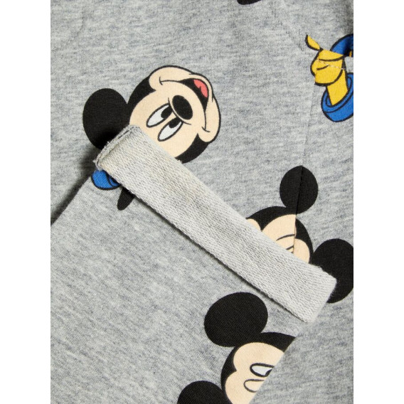 Панталон с принт на Mickey Mouse за момче Name it 50950 4