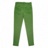 Панталони за момиче с цип и копче, зелени Neck & Neck 51882 2