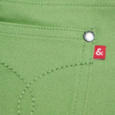 Панталони за момиче с цип и копче, зелени Neck & Neck 51884 4