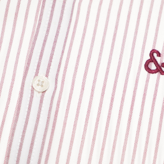 памучна риза за момче на райе с копчета Neck & Neck 51948 3