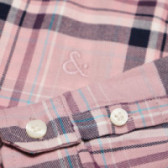 Памучна карирана риза с копчета за момче, розова Neck & Neck 51963 4