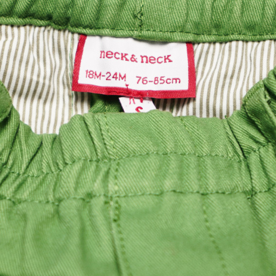 Памучни панталони за момче с вътрешен регулиращ се ластик и гайки за колан Neck & Neck 52023 4