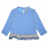 памучна блуза с дълъг ръкав и акцент в долната част за бебе момиче Little Celebs 52060 