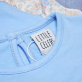 памучна блуза с дълъг ръкав и акцент в долната част за бебе момиче Little Celebs 52062 3
