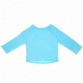 Синя блуза с дълъг ръкав и цветен акцент - ананас за момиче Little Celebs 52083 2