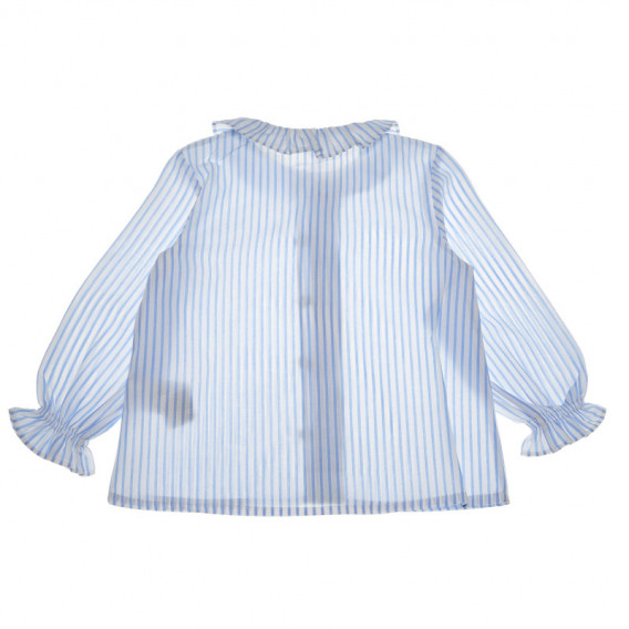Памучна риза за бебе момиче с акцент на блузката и яката Neck & Neck 52102 2