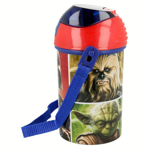 Пластмасова бутилка със синя капачка с картинка, Revenge of the Sith, 450 мл Star Wars 52792 3