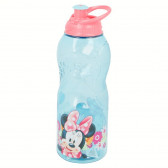 Пластмасова бутилка с розова капачка с картинка, Flowers, 400 мл Minnie Mouse 52806 4