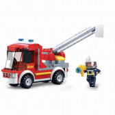 Конструктор Противопожарна кола с платформа 142 части Sluban 52819 5