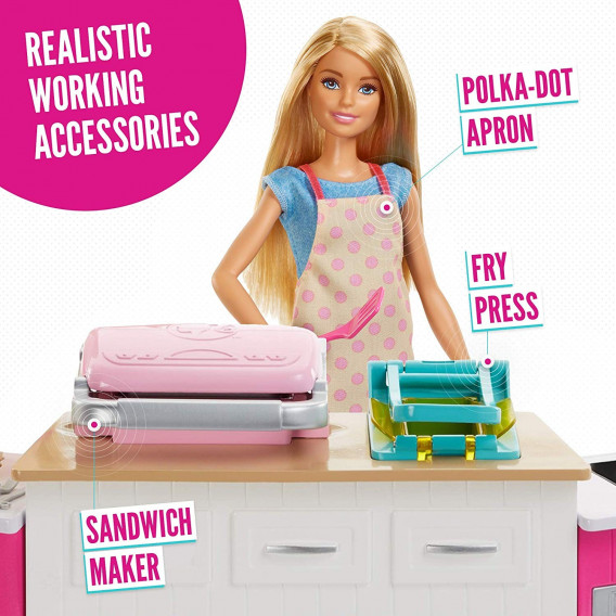 Игрален комплект кухня със светлини и звуци Barbie 53057 11