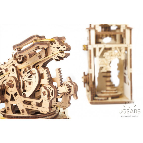 3D Механичен пъзел Кула с арбалет Ugears 53155 10