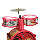Детски комплект барабани със стол Cars 53229 3