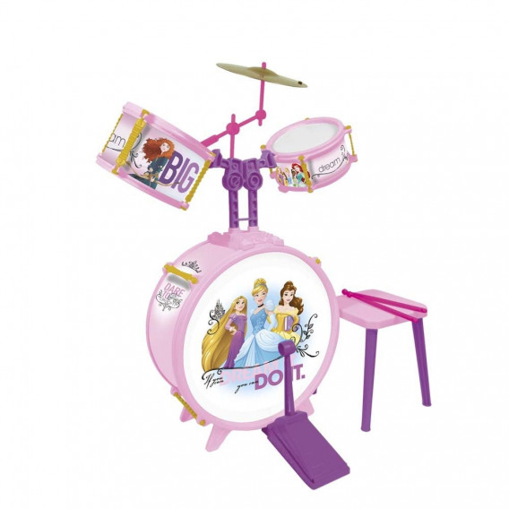 Детски барабан със стол, с принцеси Frozen 53235 2