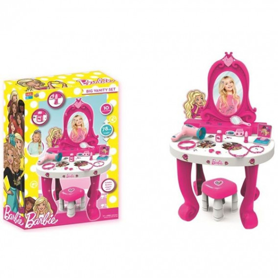 Kомплект - тоалетка с огледало и столче барби Barbie 53392 2