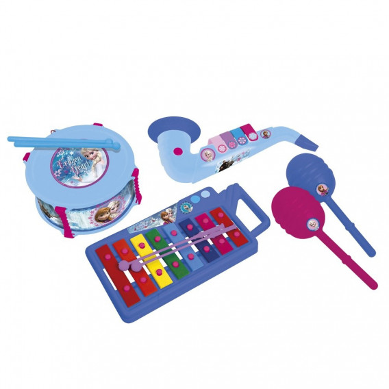 Комплект детски музикални инструменти 4 части, Замръзналото кралство Frozen 53424 2