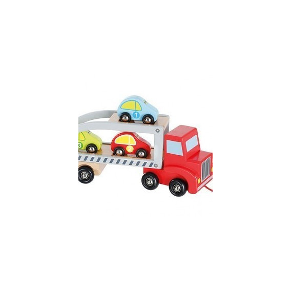Автовоз с ремарке и 3 колички Dino Toys 53618 4
