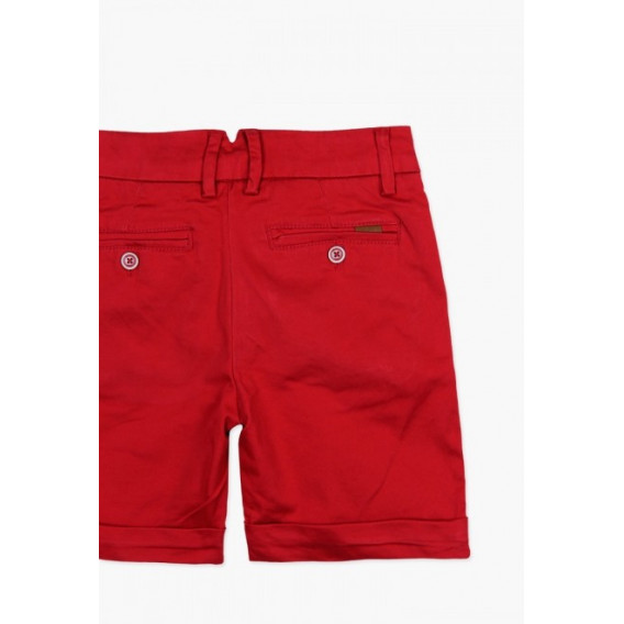 Къси панталони за момче в червен цвят Boboli 53700 4