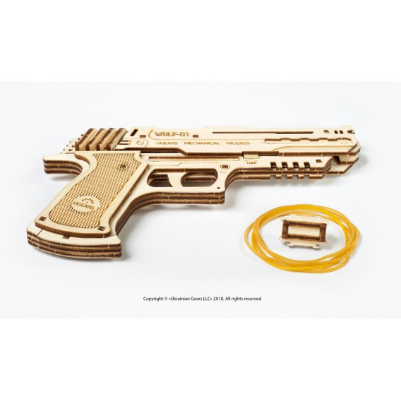 3D Механичен пъзел Пистолет Ugears 53752 9