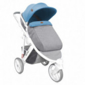 Детска количка CALIBRA3 2in1 с кош за новородено Grey&Blue за момче Lorelli 53797 3