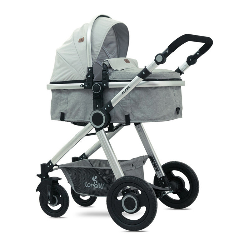 комбинирана количка ALEXA SET с кош за новородено Grey TRIANGLES унисекс  53819