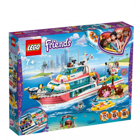 Конструктор - Лодка за спасителни мисии, 908 части Lego 54002 