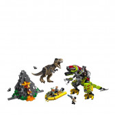Конструктор - Битка между тиранозавър и динозавър - роб, 716 части Lego 54067 2