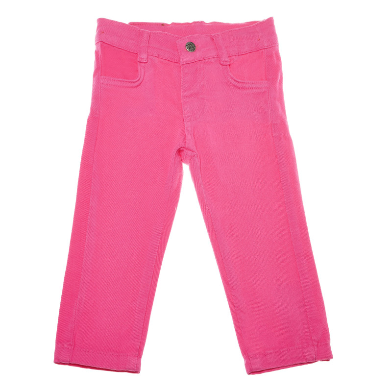 Дънков панталон за момиче тъмно розов  54825