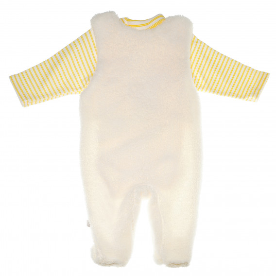 Гащеризон с памучна блуза с дълъг ръкав за бебе - унисекс Bebetto 54843 2