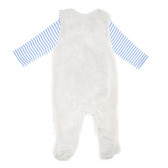 Гащеризон с памучна блуза с дълъг ръкав за бебе момче Bebetto 54850 2