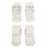 Чорапи с бобчета за момиче, бежови Bebetto 55024 3