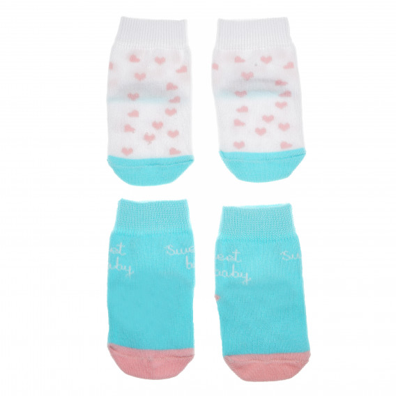 Комплект от 2 бр. бебешки чорапи, син Bebetto 55032 2
