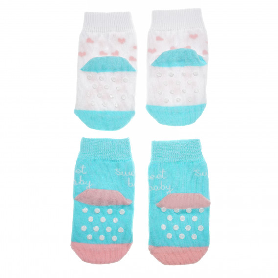 Комплект от 2 бр. бебешки чорапи, син Bebetto 55033 3