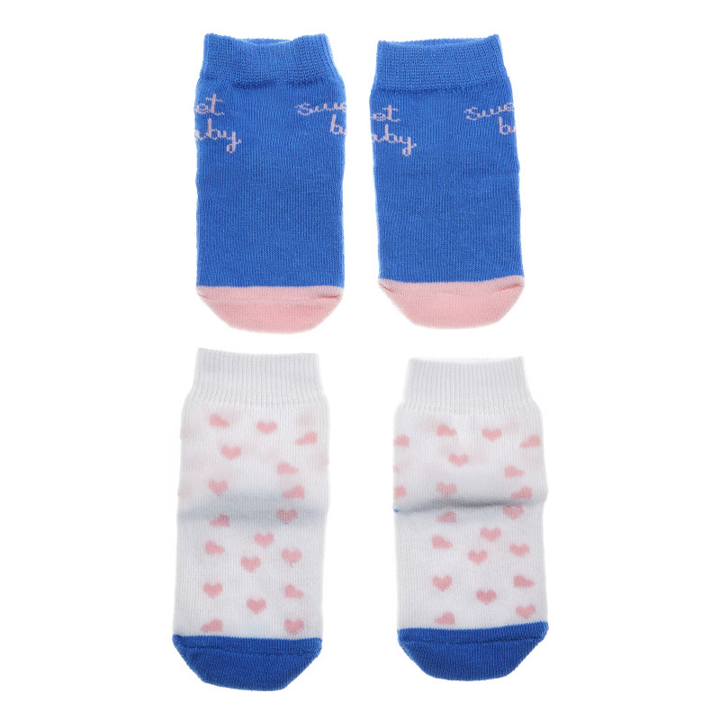 Комплект от 2 бр. бебешки чорапи, тъмно син  55035